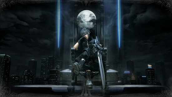 Noctis Lucis Caelum, noctis, ff13, final fantasy versus xiii, final fantasy versus 13, games, male, ffxiii, sword, final, Tapety HD HD wallpaper