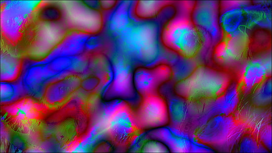 abstrakt trippy LSD smälter ljusa färgglada, HD tapet HD wallpaper