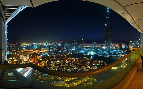 Spectaculaire Dubai City View HD, monde, ville, voyage, voyage et monde, vue, dubaï, spectaculaire, Fond d'écran HD HD wallpaper