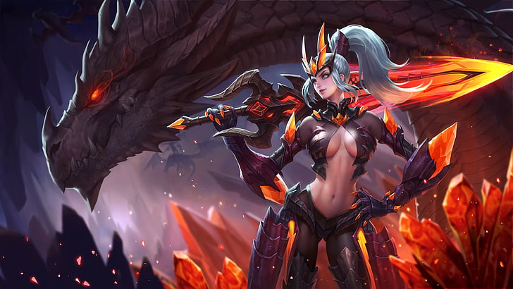 King Of Glory Hero Mulan Assassin New Skin Crystal Hunter Dragon’s Skin High Definition Desktop Wallpaper Hd Безплатно изтегляне 5920 × 3330, HD тапет