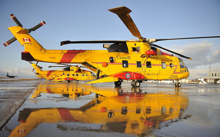 カナダの救助ヘリコプター、カナダ、救助、ヘリコプター、 HDデスクトップの壁紙