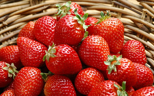 Fruit Strawberry Food HD Desktop, owoce, pulpit, jedzenie, owoce, truskawka, Tapety HD HD wallpaper