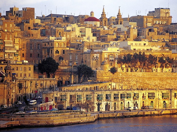 cityscape, city, Malta, Situs Warisan Dunia, bangunan tua, Wallpaper HD