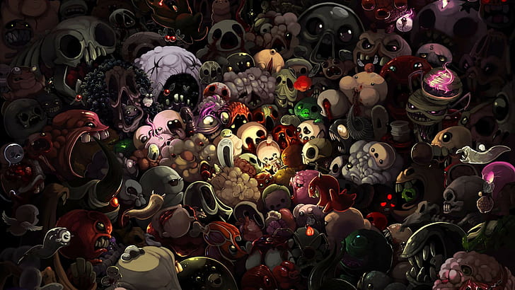monster illustrations, The Binding of Isaac, HD wallpaper