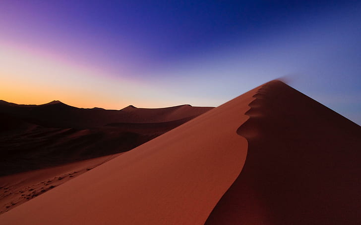 كثبان ناميب الصحراوية ، الصحراء ، الكثبان الرملية ، النميب ، الطبيعة والمناظر الطبيعية، خلفية HD
