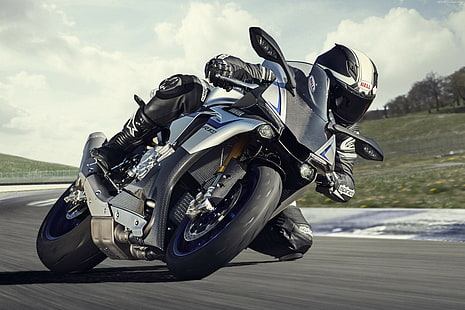 sport, vélo, Yamaha YZF-R1, course, moto, Fond d'écran HD HD wallpaper