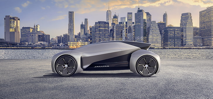 Jaguar Future-Type, samochód elektryczny, 4k, Tapety HD