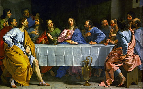 La última cena pintura, religiosa, Jesús, Fondo de pantalla HD HD wallpaper