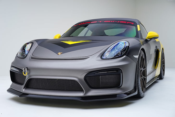 mobil sport, tuning Vorsteiner, Porsche Cayman GT4, Wallpaper HD