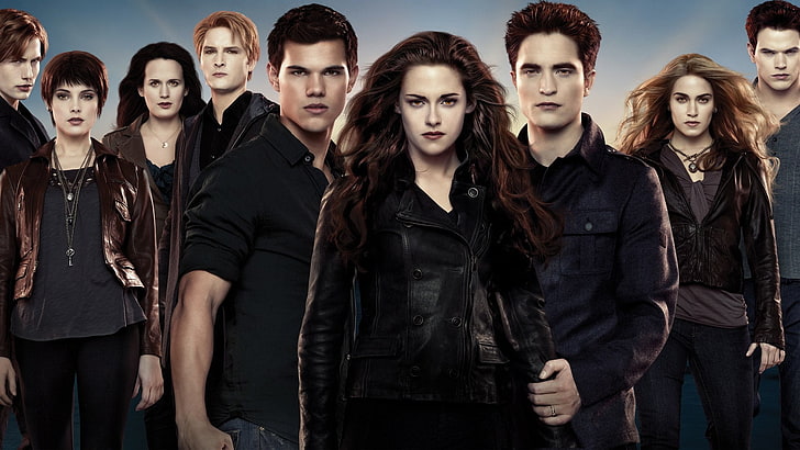 Film, La saga Twilight: Casser l'Aube - Deuxième partie, Bella Swan, Edward Cullen, Jacob Black, Kristen Stewart, Robert Pattinson et Taylor Lautner, Fond d'écran HD
