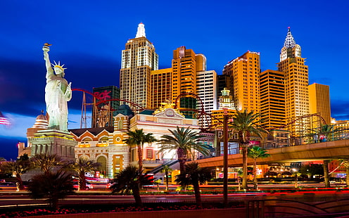 New York New York Hotel & Casino Las Vegas, Nevada United States Desktop Wallpaper Hd For Mobile Phones And Laptops 4200×2625, HD wallpaper HD wallpaper
