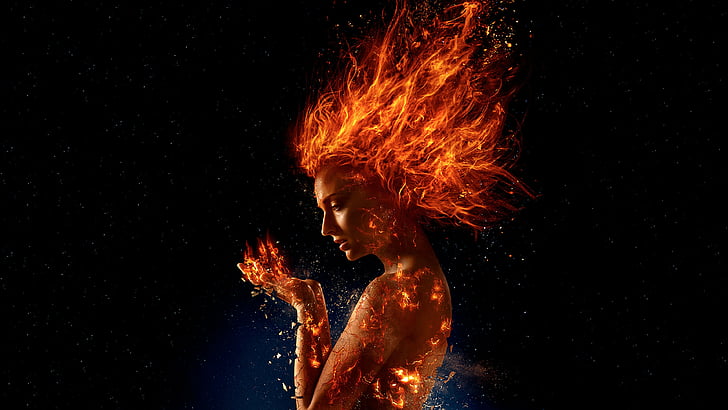 X-Men: Dark Phoenix, Sophie Turner, 4k, HD-Hintergrundbild