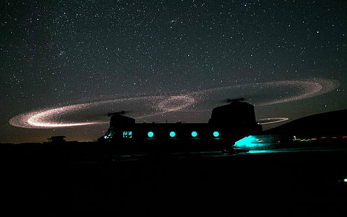 طائرات هليكوبتر عسكرية من طراز Boeing CH-47 Chinook، خلفية HD HD wallpaper