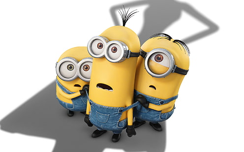 2015 Minions Movie, Bob, Stuart y Kevin los Minions, película, 2015, Minions, Fondo de pantalla HD HD wallpaper