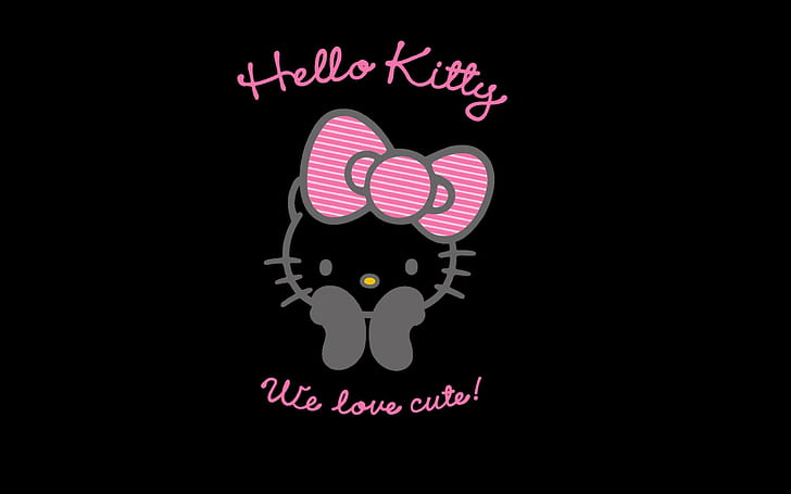 Hello Kitty, nos encanta kitty, hello kitty, Fondo de pantalla HD