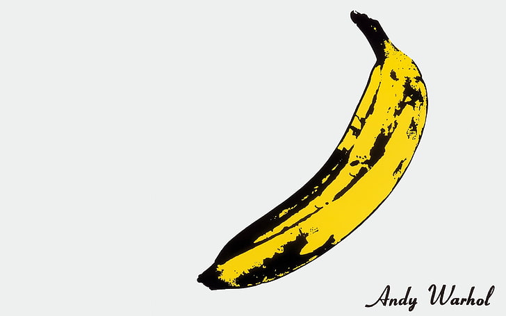 bananas, artwork, Andy Warhol, minimalism, HD wallpaper