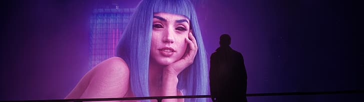 ultrawide, Blade Runner 2049, Ana de Armas, Wallpaper HD