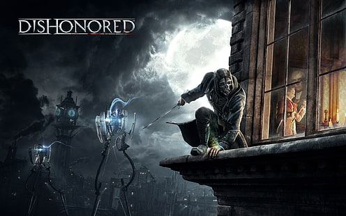 Corvo Attano In Dishonored、Dishonoredゲームカバー、ゲーム、Dishonored、ゲーム、 HDデスクトップの壁紙 HD wallpaper