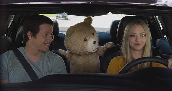 Film, Ted 2, Amanda Seyfried, Mark Wahlberg, Ted (postać filmowa), Tapety HD HD wallpaper