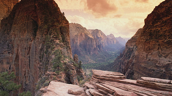 Angels Landing, Zion National Park, Utah, National Parks, HD tapet HD wallpaper