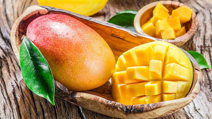 8k uhd, 8k, fruit, mango, exotic fruit, tropical fruit, delicious, HD wallpaper