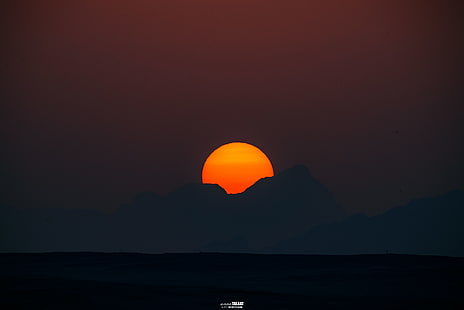 zrzut ekranu z zachodem słońca, wschód słońca, zachód słońca, szczyt góry, Tapety HD HD wallpaper
