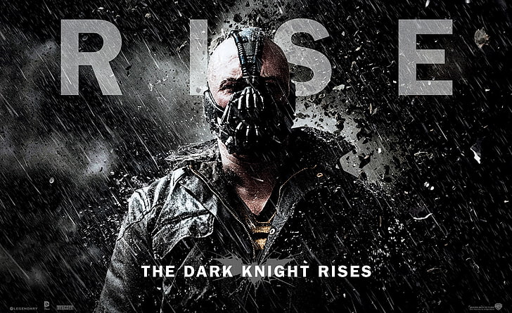 The Dark Knight Rises Bane 2012, fondo de pantalla Rise The Dark Knight Rises, Películas, Batman, Bane, tom hardy, 2012, película, el caballero oscuro, se levanta, Fondo de pantalla HD