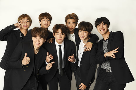 Muzyka, BTS, J-Hope (piosenkarz), Jimin (piosenkarz), Jin (piosenkarz), Jungkook (piosenkarz), koreański, RM (piosenkarz), Suga (piosenkarz), V (piosenkarz), Tapety HD HD wallpaper