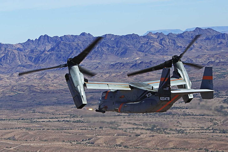 Boeing-Bell V-22 Osprey, V / STOL pesawat angkut militer, Wallpaper HD