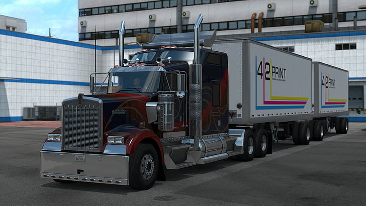 American Truck Simulator Ats Sunset Hd Wallpaper Wallpaperbetter