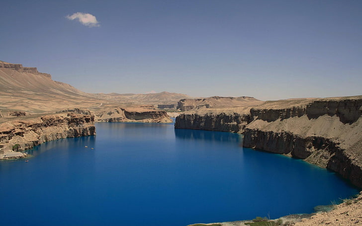 Afganistán Band E Amir-Hermoso paisaje natural .., formación rocosa marrón, Fondo de pantalla HD