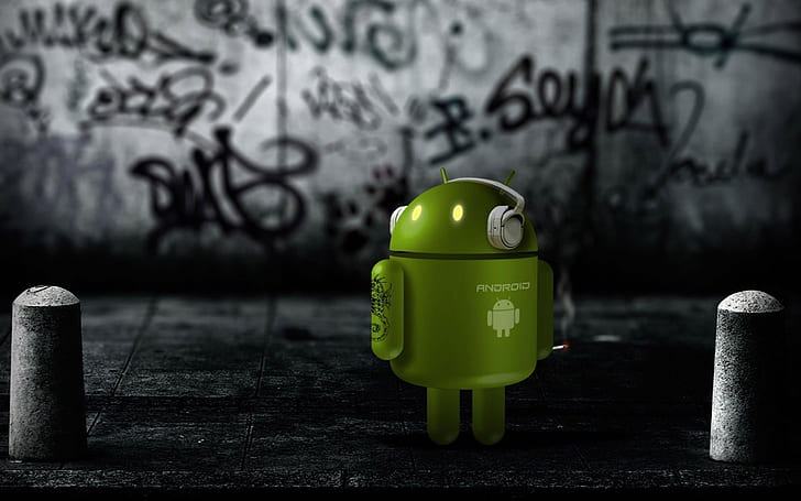 Android-робот, Android-робот, Android высокого разрешения, Android-логотип, Android-тату, технология, HD обои