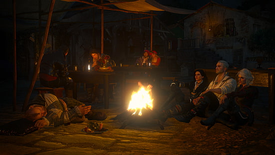 Wiedźmin, Wiedźmin 3: Dziki Gon, Ciri (The Witcher), Geralt of Rivia, Yennefer of Vengerberg, Tapety HD HD wallpaper