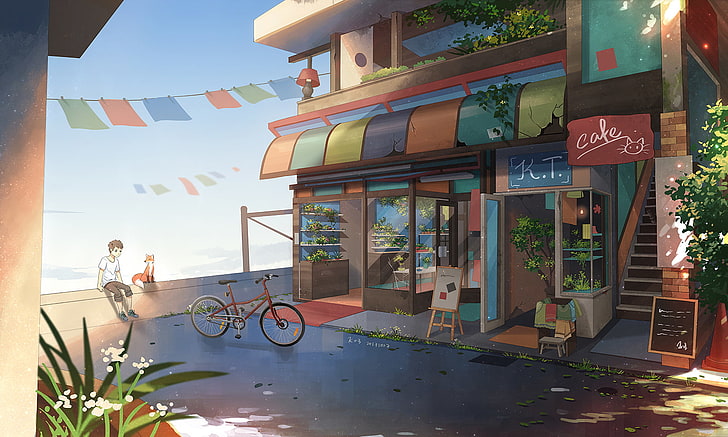 Anime cafe HD wallpapers free download | Wallpaperbetter