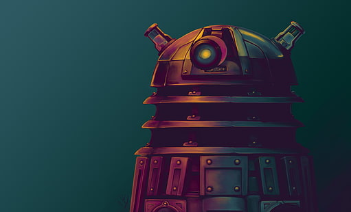 grafika, Daleks, Doctor Who, Tapety HD HD wallpaper