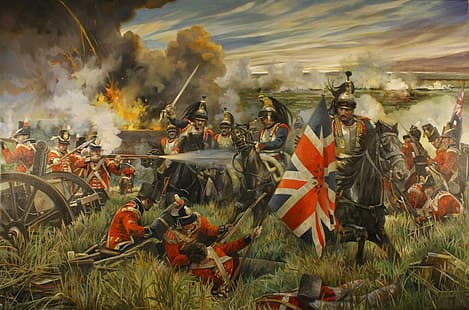 Битва при Ватерлоо, британская армия, HD обои HD wallpaper