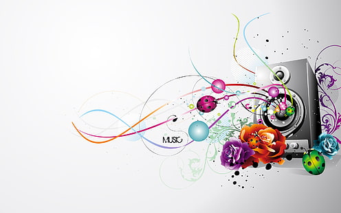 Music Line Vector, música, vetor, linha, vetor e design, HD papel de parede HD wallpaper