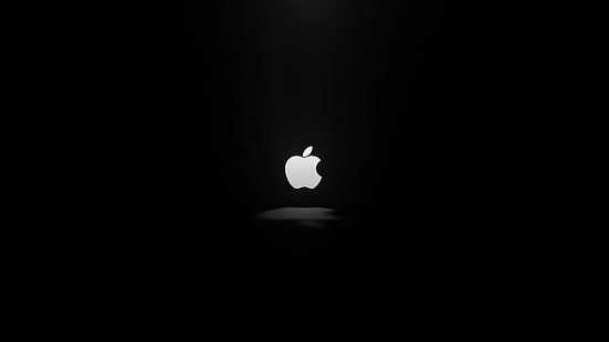 Logo Apple, Apple, Dark, Logo, 4K, Sfondo HD HD wallpaper