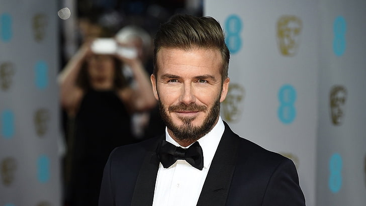 David Beckham, David Beckham, aktör, gülümse, smokin, HD masaüstü duvar kağıdı