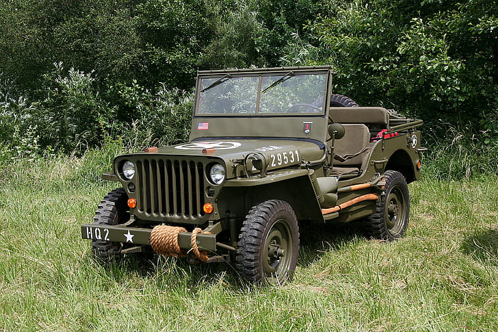 Jeep, Militär, Retro, Willys, WW2, HD-Hintergrundbild