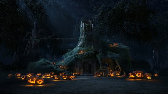 Halloween, Feiertag, gespenstisch, HD-Hintergrundbild HD wallpaper