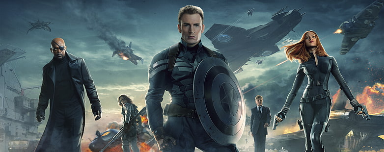 Captain America The Winter Soldier 2014, กัปตันอเมริกา, ภาพยนตร์, กัปตันอเมริกา, ซูเปอร์ฮีโร่, ภาพยนตร์, สการ์เล็ตต์โจฮันส์สัน, ภาพยนตร์, นาตาชาโรมานอฟฟ์, แม่ม่ายดำ, คริสอีแวนส์, 2014, สตีฟโรเจอร์ส, กัปตันอเมริกา:, The Winter Soldier, วอลล์เปเปอร์ HD HD wallpaper