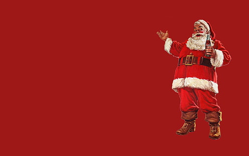 Weihnachtsmann-Coca-Cola-Plakat, Produkte, Coca Cola, HD-Hintergrundbild HD wallpaper