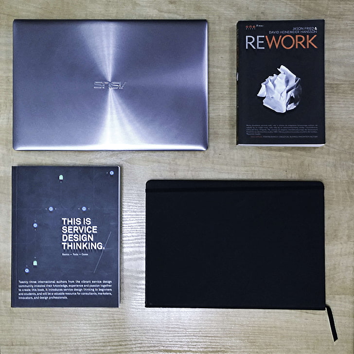 livre, cahier, bloc-notes, retravailler, ultrabook, Fond d'écran HD