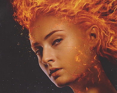 ภาพยนตร์, X-Men: Dark Phoenix, Jean Grey, Phoenix (Marvel Comics), Sophie Turner, วอลล์เปเปอร์ HD HD wallpaper