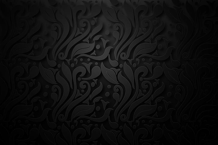 background, pattern, black, HD wallpaper