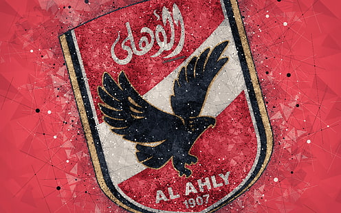 Футбол, Al Ahly SC, емблема, лого, HD тапет HD wallpaper