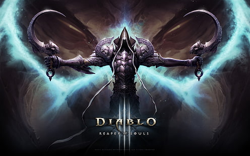 Diablo Reaper of Souls Vektorgrafik, Diablo III Reaper of Souls, Diablo, Addition, Beute 2 0, Nephalim, Maltael, HD-Hintergrundbild HD wallpaper