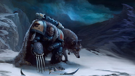 Space Wolves, Warhammer 40000, Wallpaper HD HD wallpaper