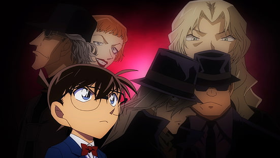 Anime, Detective Conan, Conan Edogawa, Gin (Detective Conan), HD tapet HD wallpaper